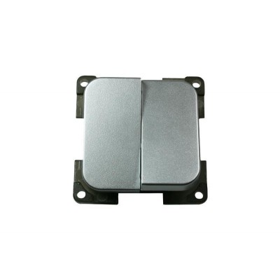 Interruptor duplo cromado C-Line Haba 4100840